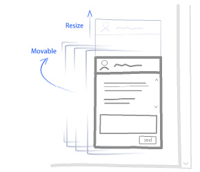 Movable ChatBar