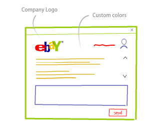 Custom colours and logo
